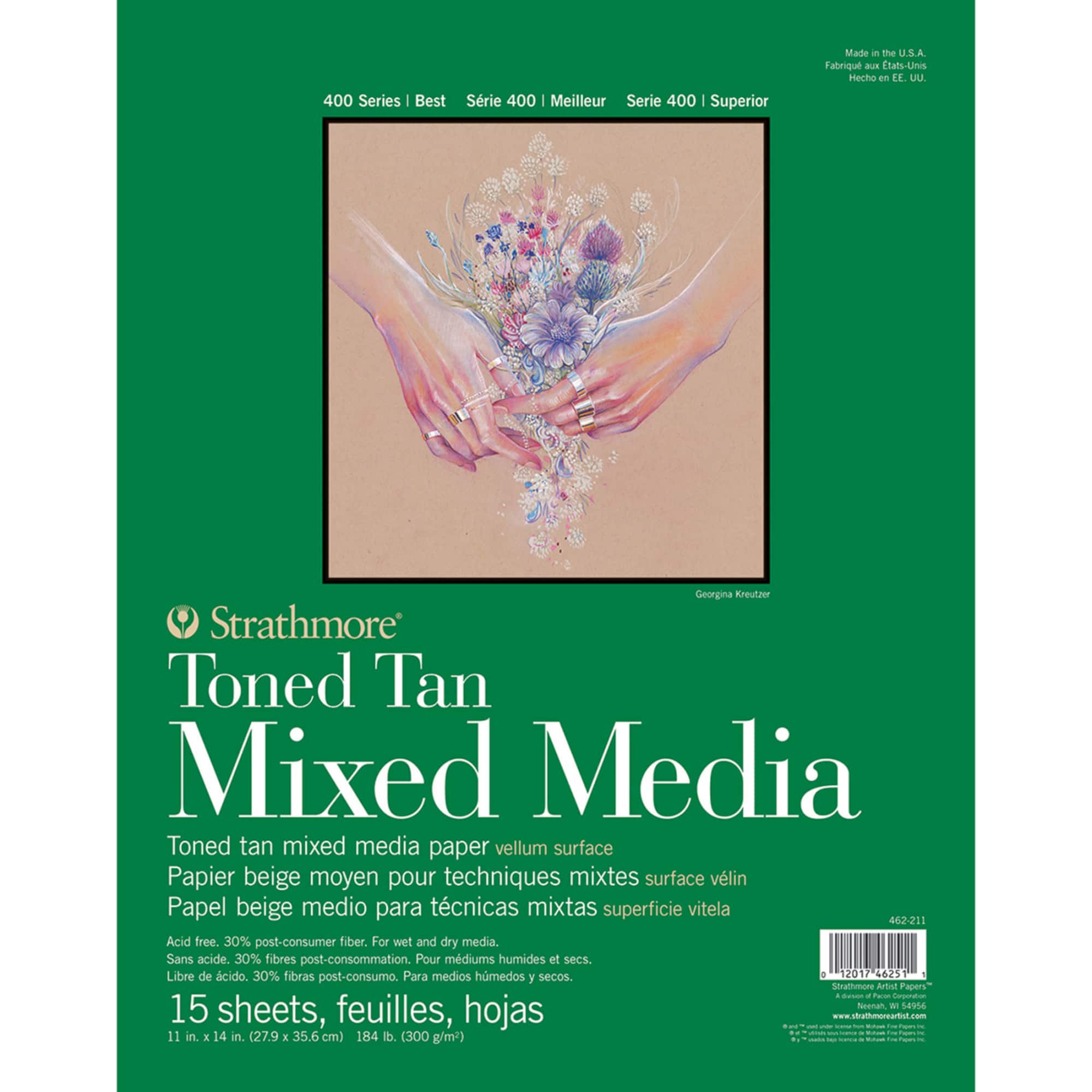 Strathmore® 400 Series Recycled Toned Tan Mixed Media Paper Pad